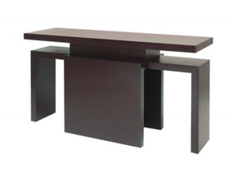 Allan Copley Designs Sebring Rectangular Console Table in Mocha on Oak Finish