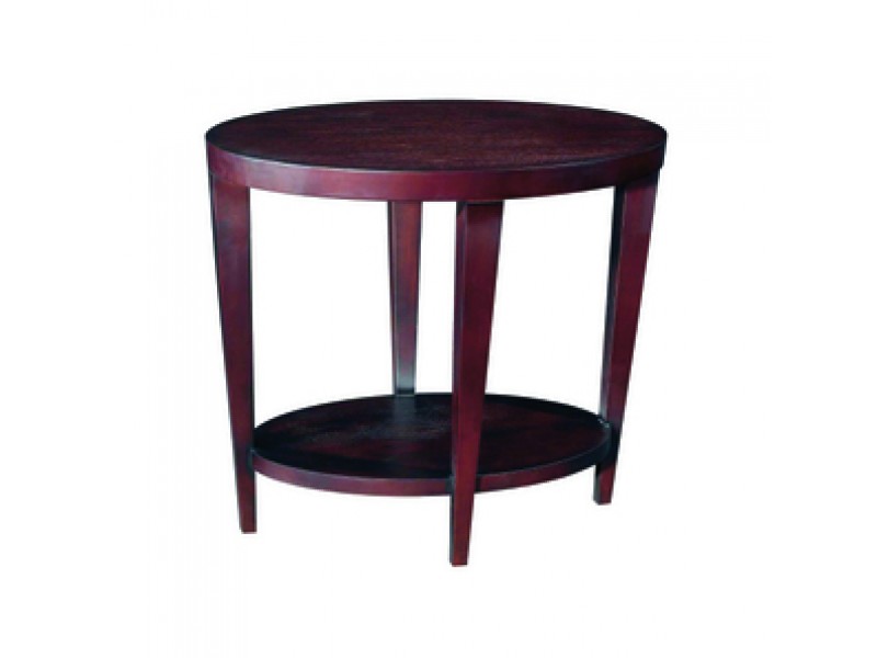 Allan Copley Designs Marla Oval End Table with Shelf