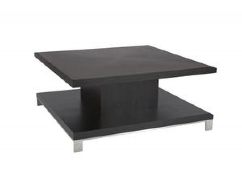 Allan Copley Designs Force Square Cocktail Table in Mocha on Oak Finish