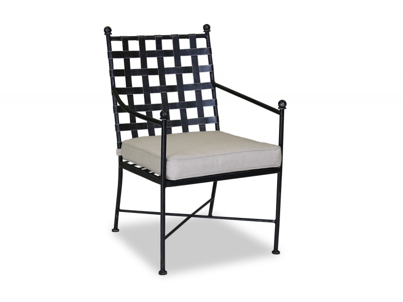 Provence Dining Chair With Cushions - Front View