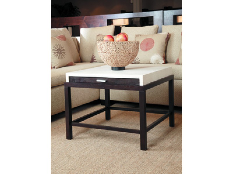 Allan Copley Designs Spats 1-Drawer Square End Table
