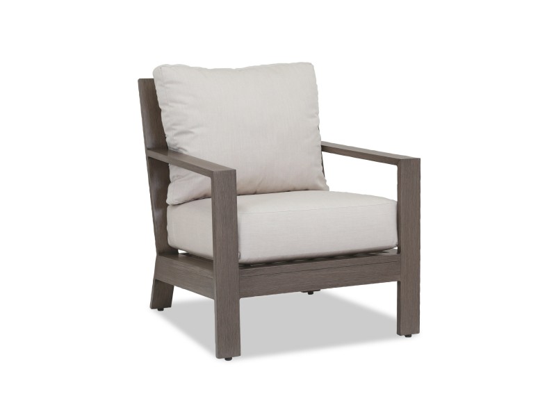 Laguna Club Chair With Cushions In Canvas Flax