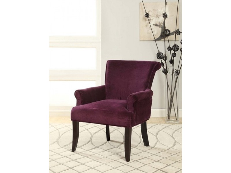 Linon Calla Chair - Dark Purple