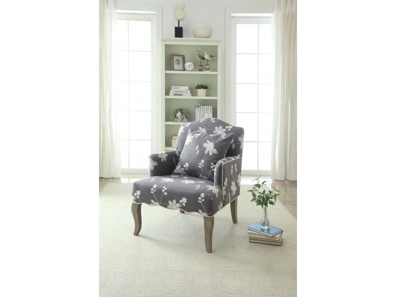 Linon Home Decor Floral Arm Chair