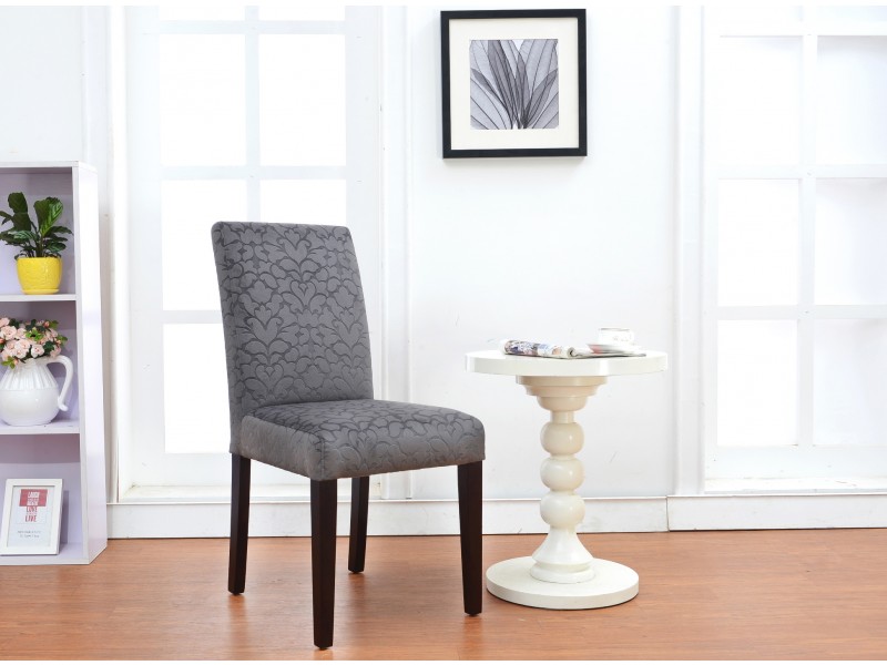 Linon Home Decor Charcoal Gray Upton Parsons Chairs - Set of Two