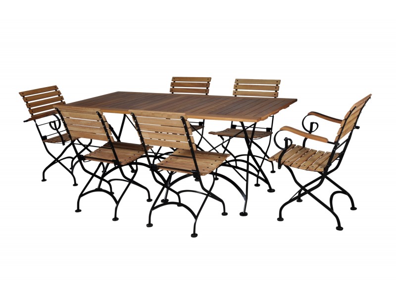 French Café Bistro Dining Set - 7 Pieces