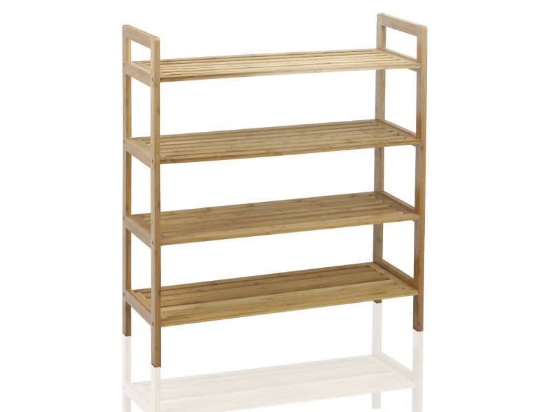 Oceanstar 4-Tier Bamboo Shoe Rack - Natural - Lifestyle