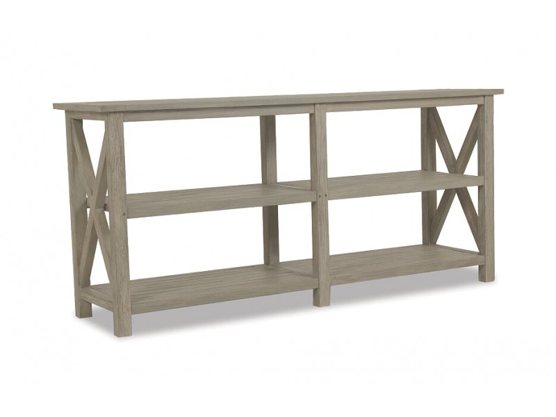 X Console Table in Coastal Teak