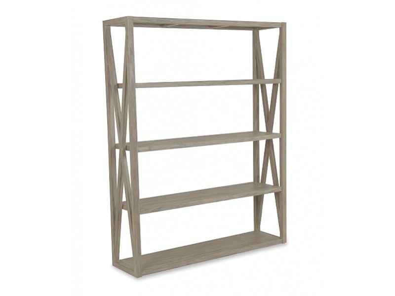 X Bookcase in Coastal Teak 