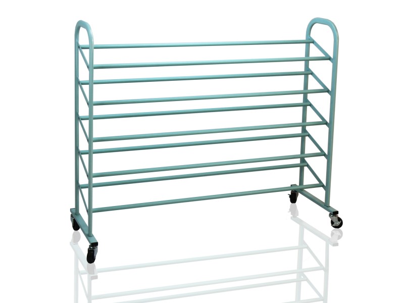 Oceanstar 5-Tier Metal Shoe Rack - Turquoise