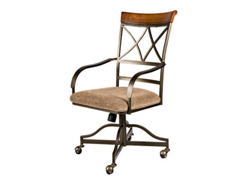Powell Hamilton Swivel-Tilt Dining Chair on Casters - Set of 2