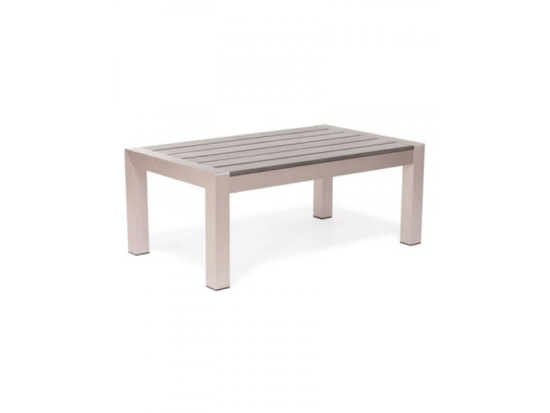 Zuo Modern Cosmopolitan Coffee Table Brushed Aluminum