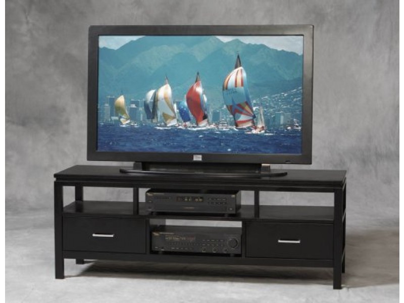 Linon Sutton Black Plasma TV Center