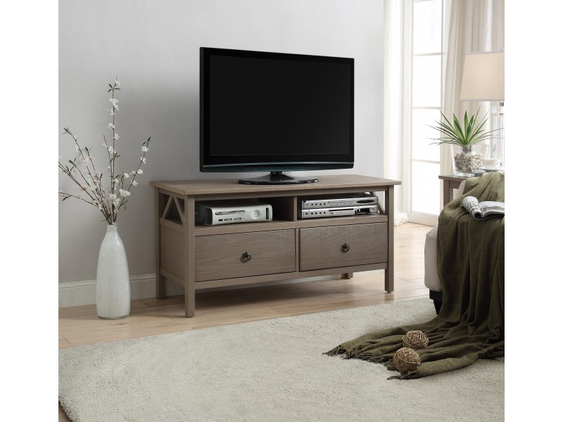 Linon Home Decor Titian Rustic Gray TV Stand