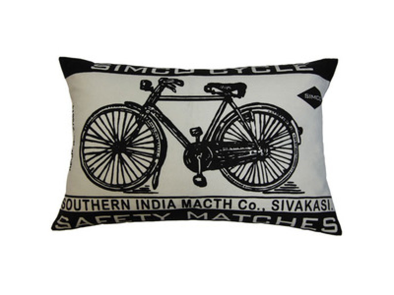 Koko Company Match Co 13" x 20" Pillow - Ecru / Black