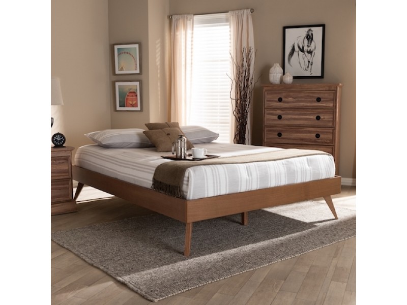 Baxton Studio Lissette Wood Platform Bed Frame