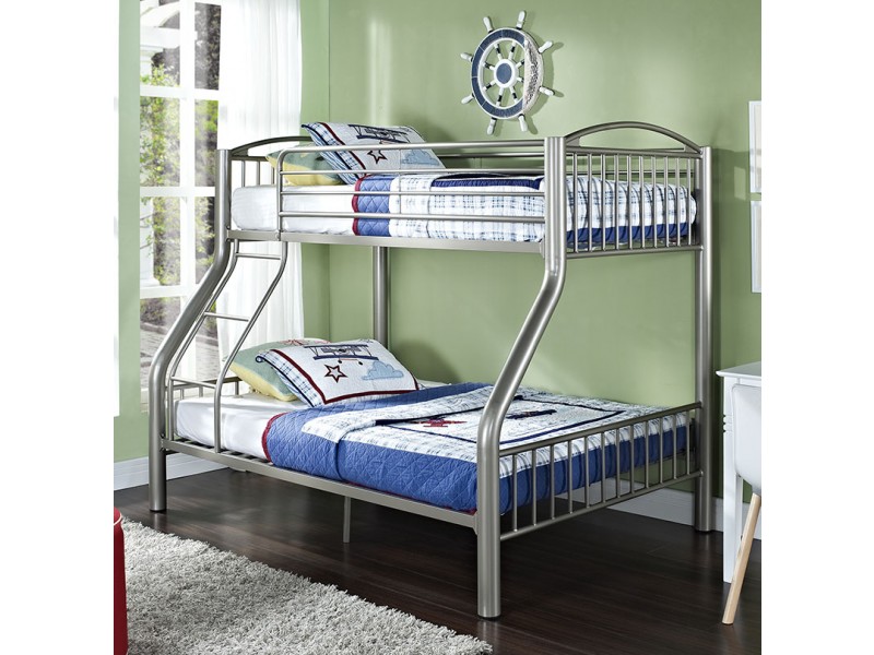 Twin over Full Pewter Bed
