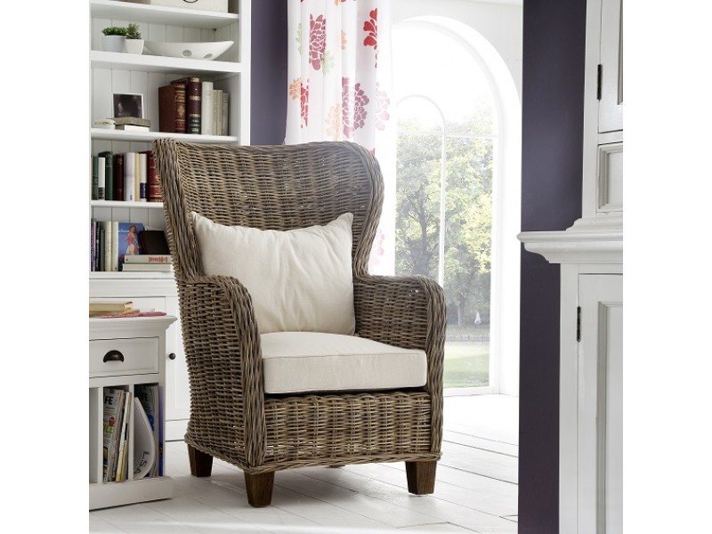Nova Solo Wickerworks Natural Rattan King Chair - Lifestyle Indoor