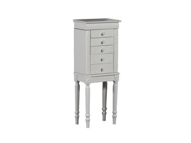 Linon Sonia Jewelry Armoire - White