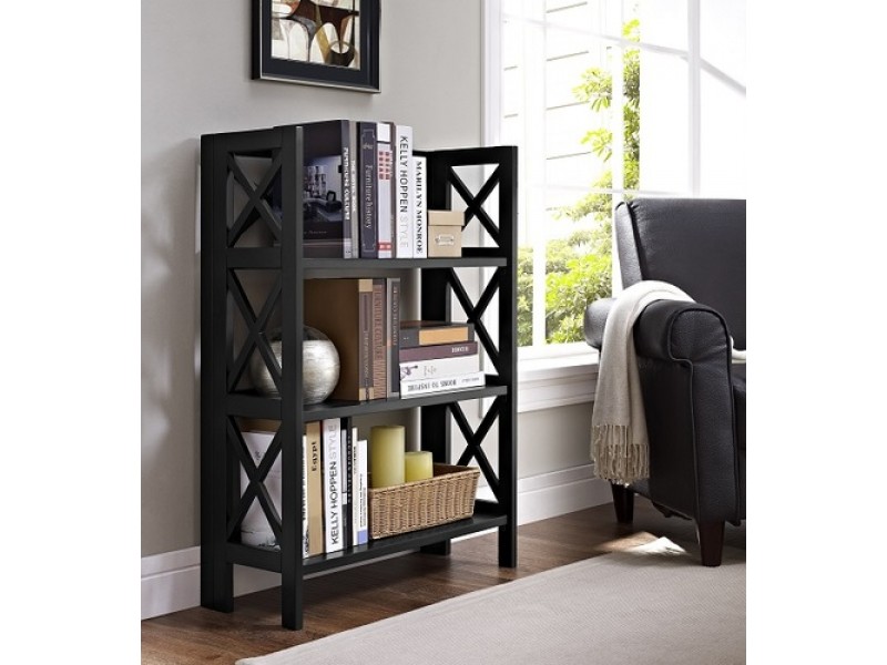 Linon Three Shelf Folding Bookcase