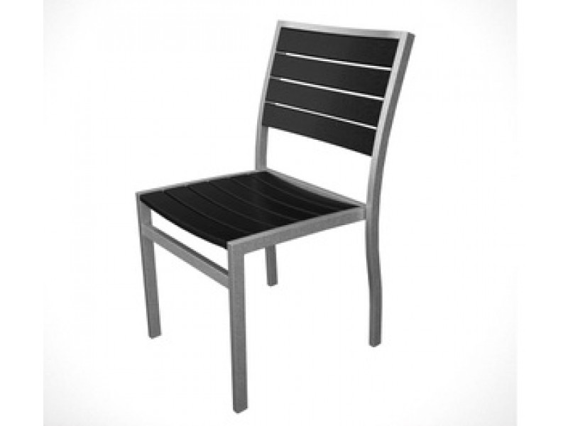 POLYWOOD¨ Euro Chair in Silver Set of 2