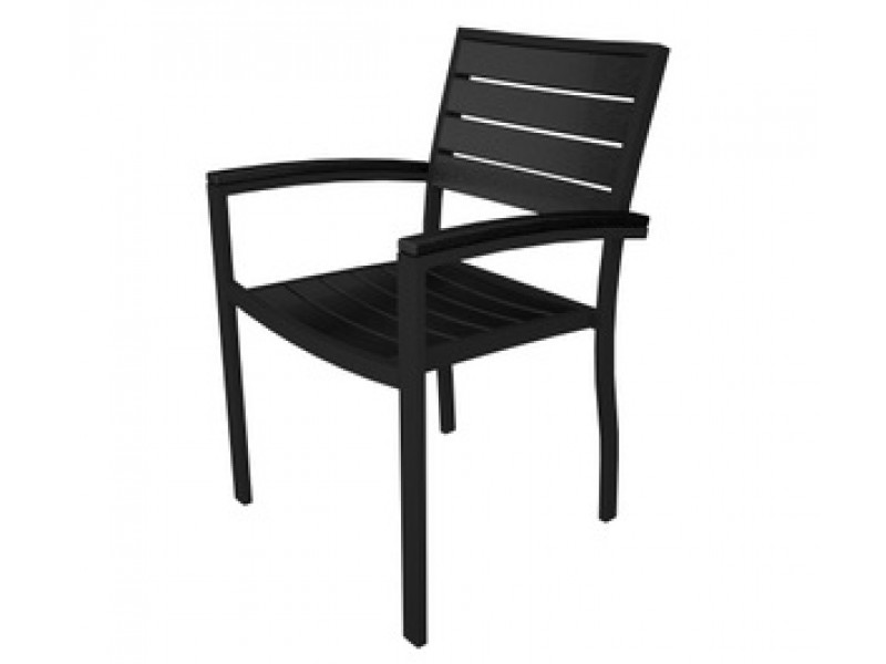 POLYWOOD¨ Euro Arm Chair in Black - Set of 2