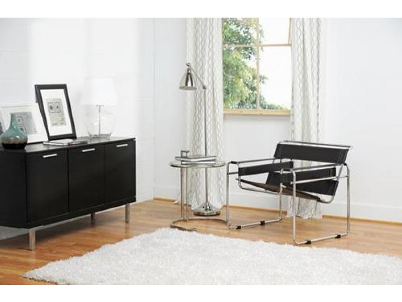 Baxton Studio Jericho Leather Accent Chair