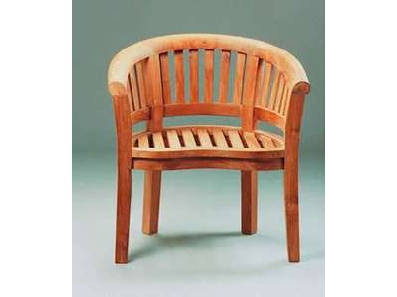 Anderson Teak Curve Armchair Extra Thick Wood