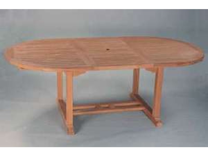 Anderson Teak Bahama 87-inch Oval Extension Table Extra Thick Wood
