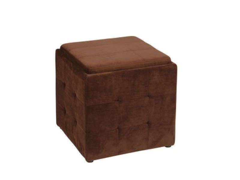 Avenue Six Detour Storage Cube Plus Chocolate Velvet
