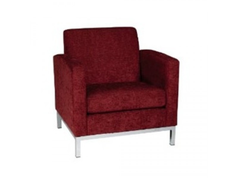 Avenue Six Park Avenue Armchair in Shimmer Raisin Fabric