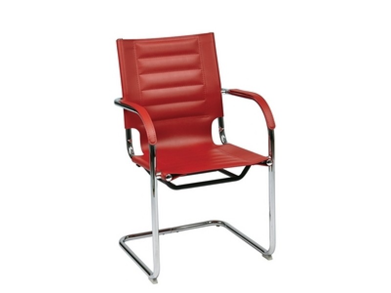 Ave Six Trinidad Guest Chair Red Finish