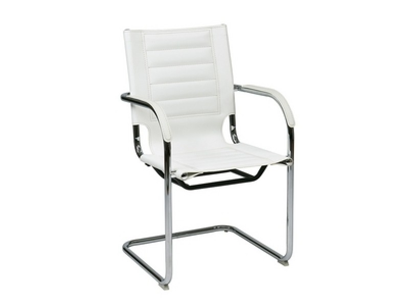 Avenue Six Trinidad Guest Chair - White Finish