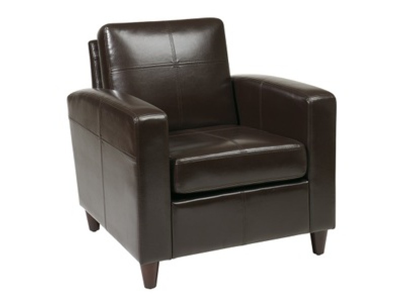 Ave-Six Venus Club Chair (Tooless Assembly) Espresso Eco Leather
