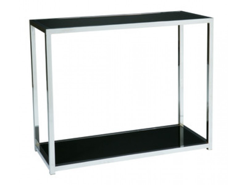 Avenue Six Yield Foyer Table in Chrome Finish