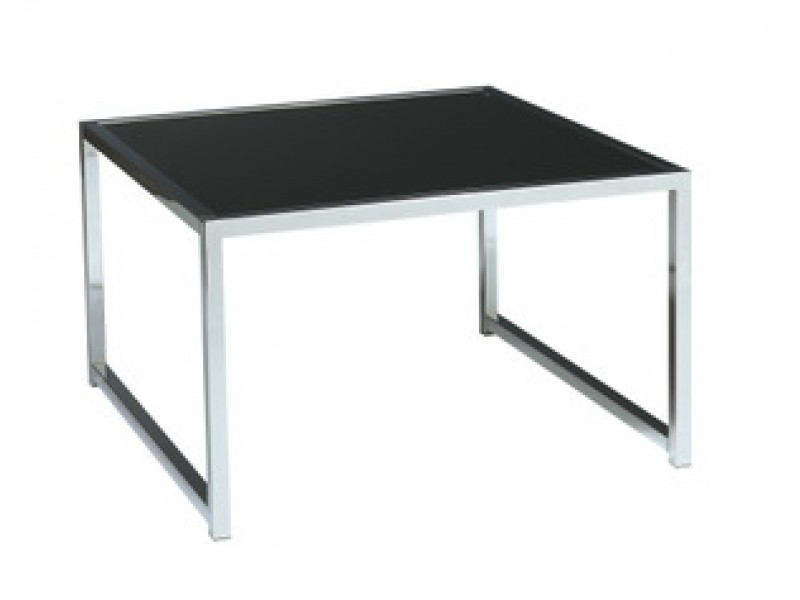 Ave-Six Yield 28" Accent/Corner Table in Chrome Finish