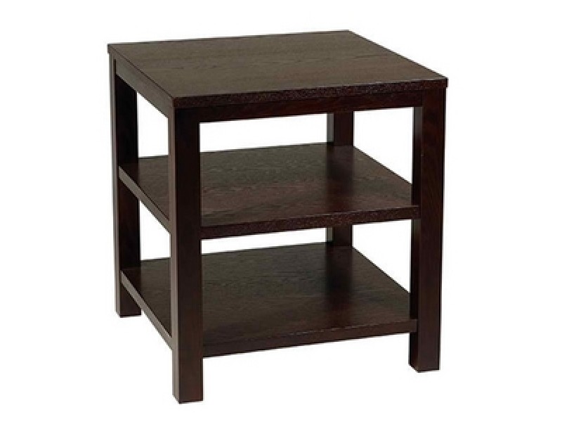 Ave-Six Merge 20" Square End Table in Espresso Finish