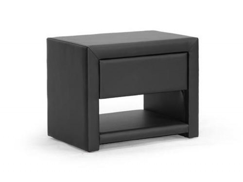 Baxton Studio Massey Upholstered Modern Nightstand
