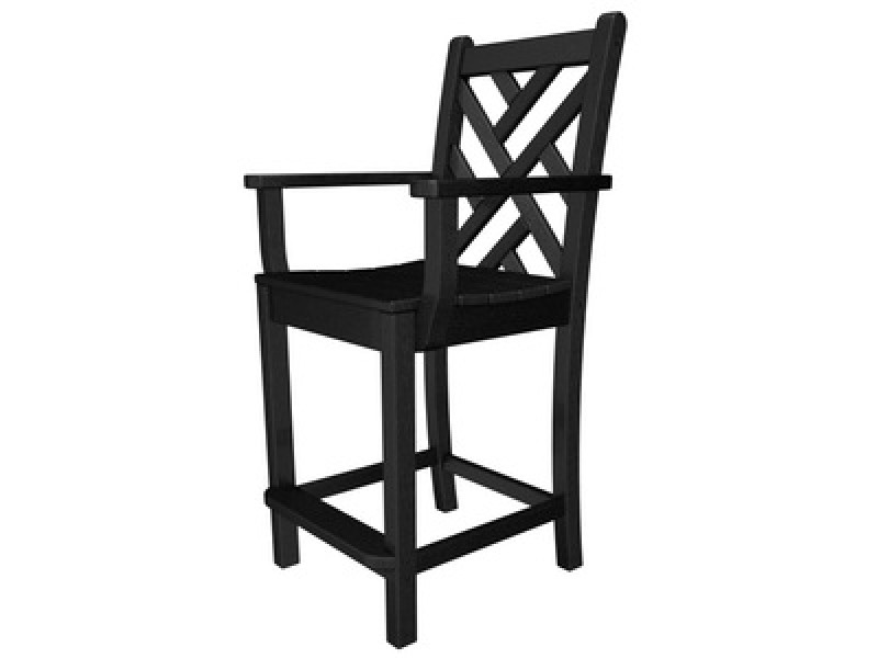 Poly-Wood Chippendale Counter Arm Chair
