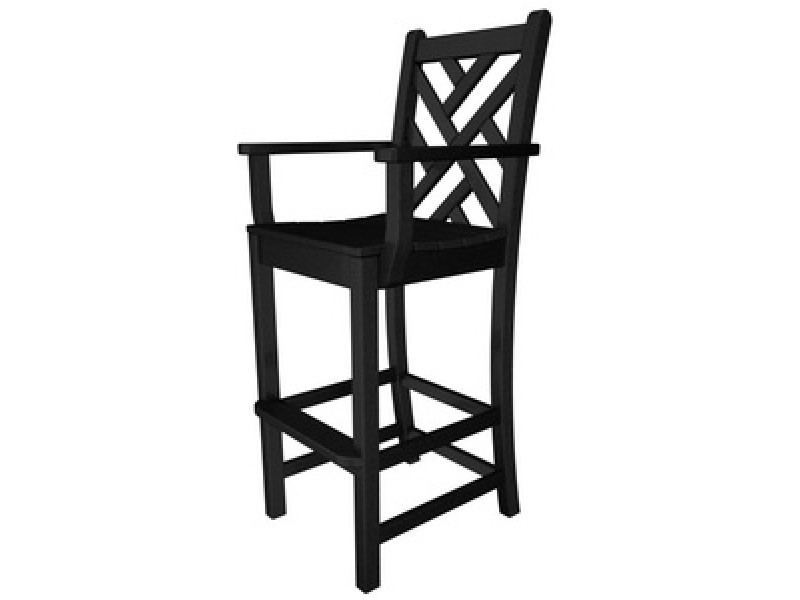 Poly-Wood Chippendale Bar Arm Chair