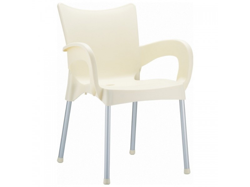 Compamia Romeo Resin Dining Arm Chair Beige - Set of 4