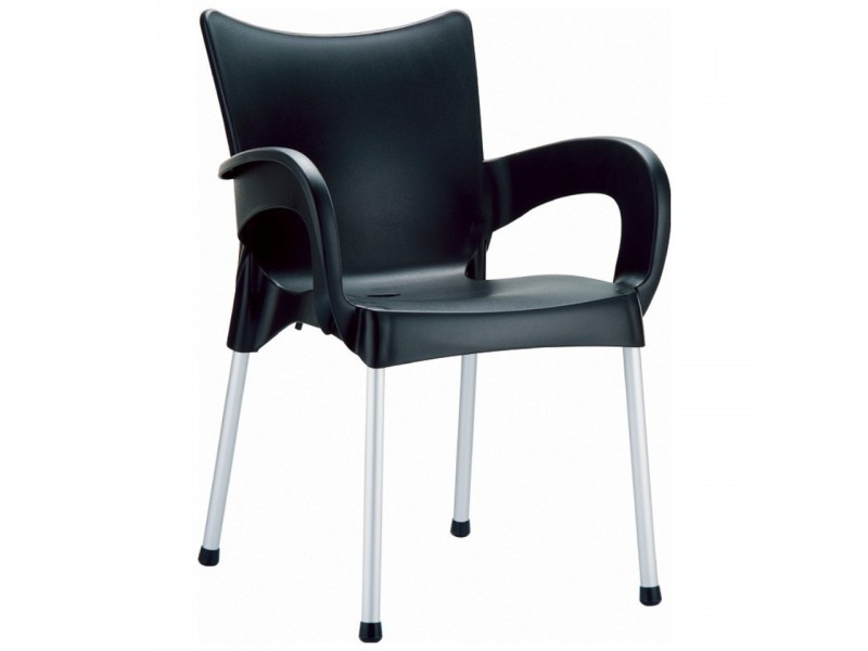Compamia Romeo Resin Dining Arm Chair Black - Set of 4