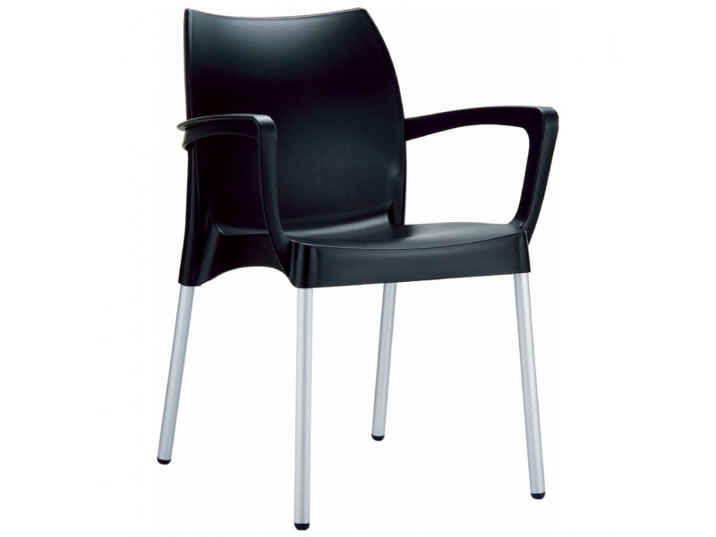 Compamia Dolce Resin Outdoor Armchair Black - Set of 4