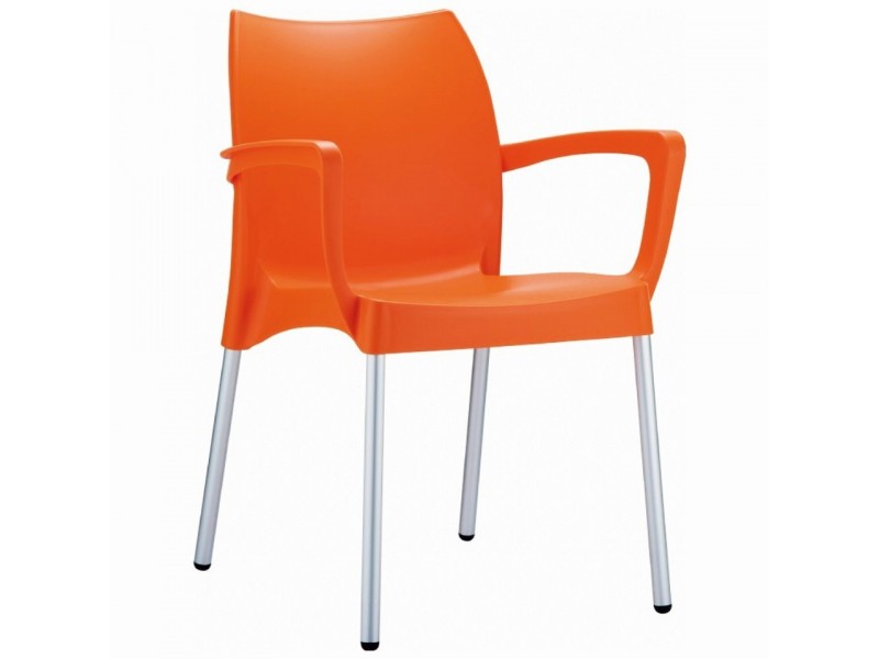 Compamia Dolce Resin Outdoor Armchair Orange - Set of 4