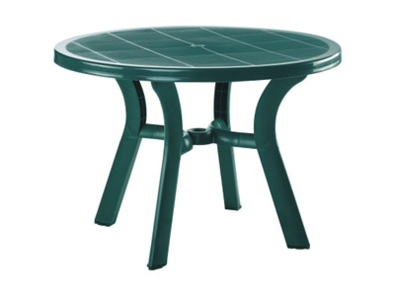 Truva Resin Round Dining Table 42 inch Green