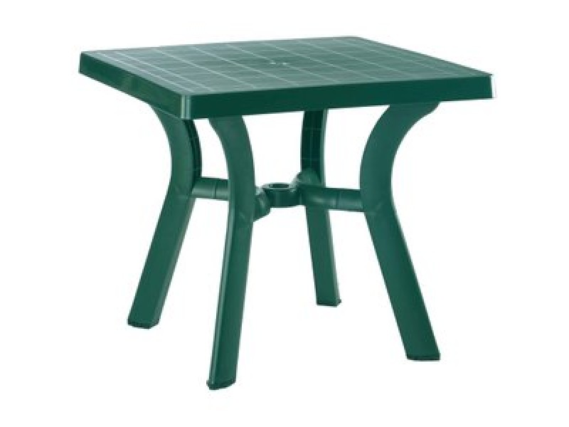 Viva Resin Square Dining Table 31 inch Green