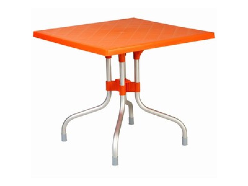 Compamia Forza Square Folding Table 31 inch Orange