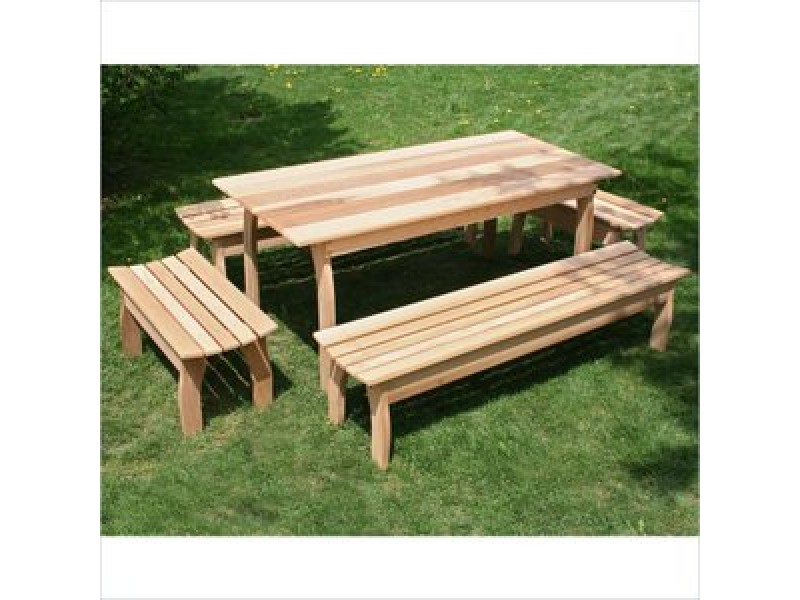 Creekvine Designs 58 x 32 Cedar Family Dining Set