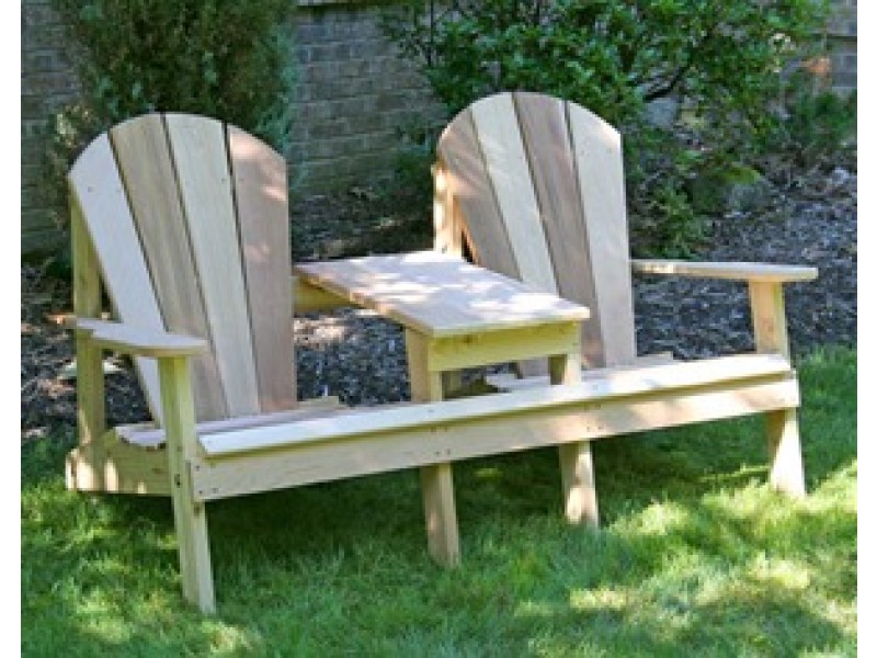 Creekvine Designs Cedar Adirondack Settee
