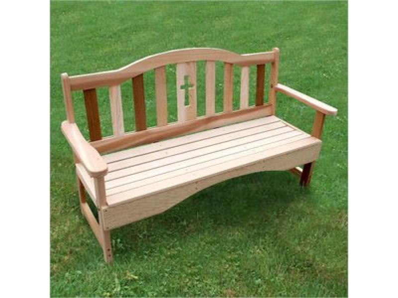 Creekvine Designs Cedar Holy Cross Garden Bench